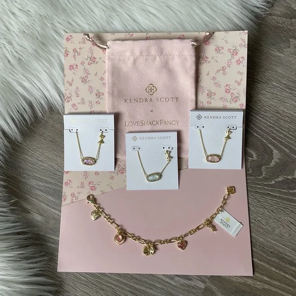 🎀KENDRA SCOTT x LOVESHACKFANCY Sunny Meadow Elisa Double Sided Necklace - Picture 6 of 9